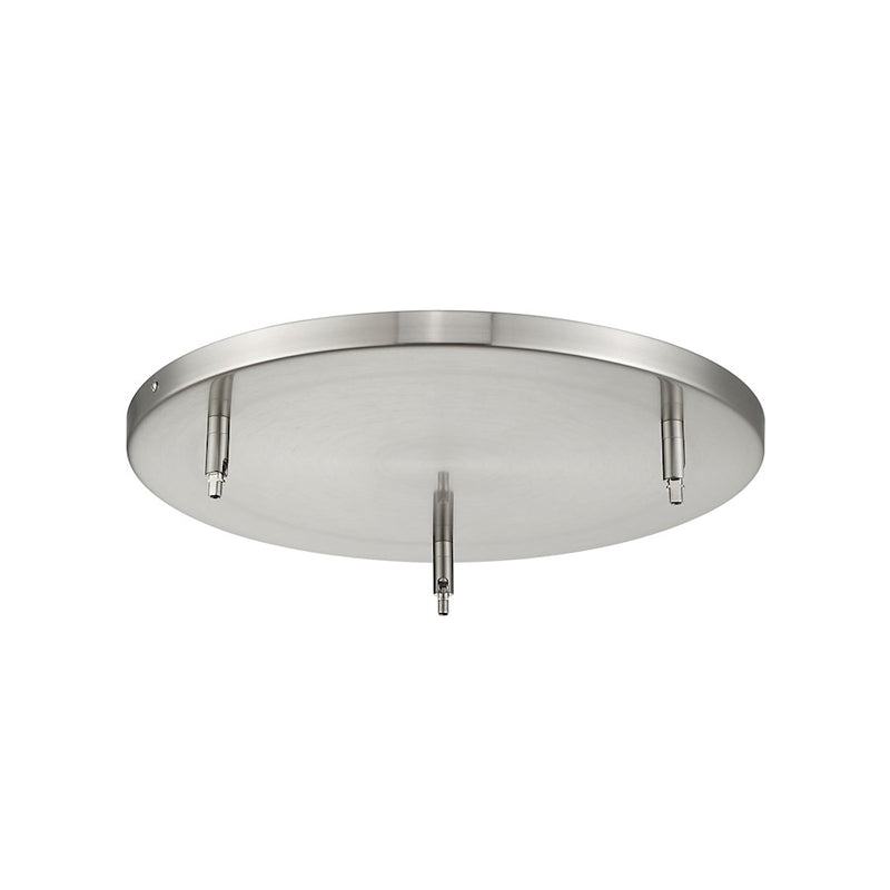 Z-Lite Multi Point Canopy 3Lt 17.75" Ceiling Plate, Brushed Nickel/ - CP1803-BN