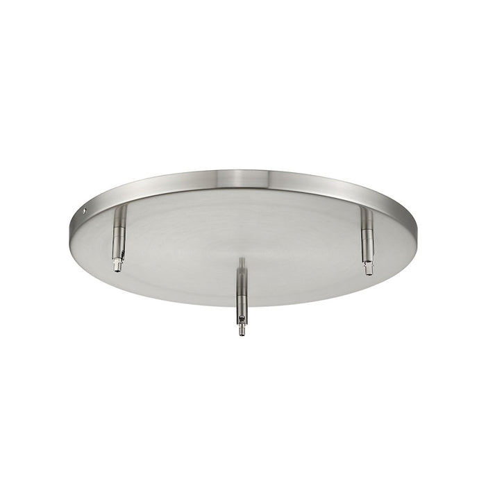 Z-Lite Multi Point Canopy 3Lt 17.75" Ceiling Plate, Brushed Nickel/ - CP1803-BN