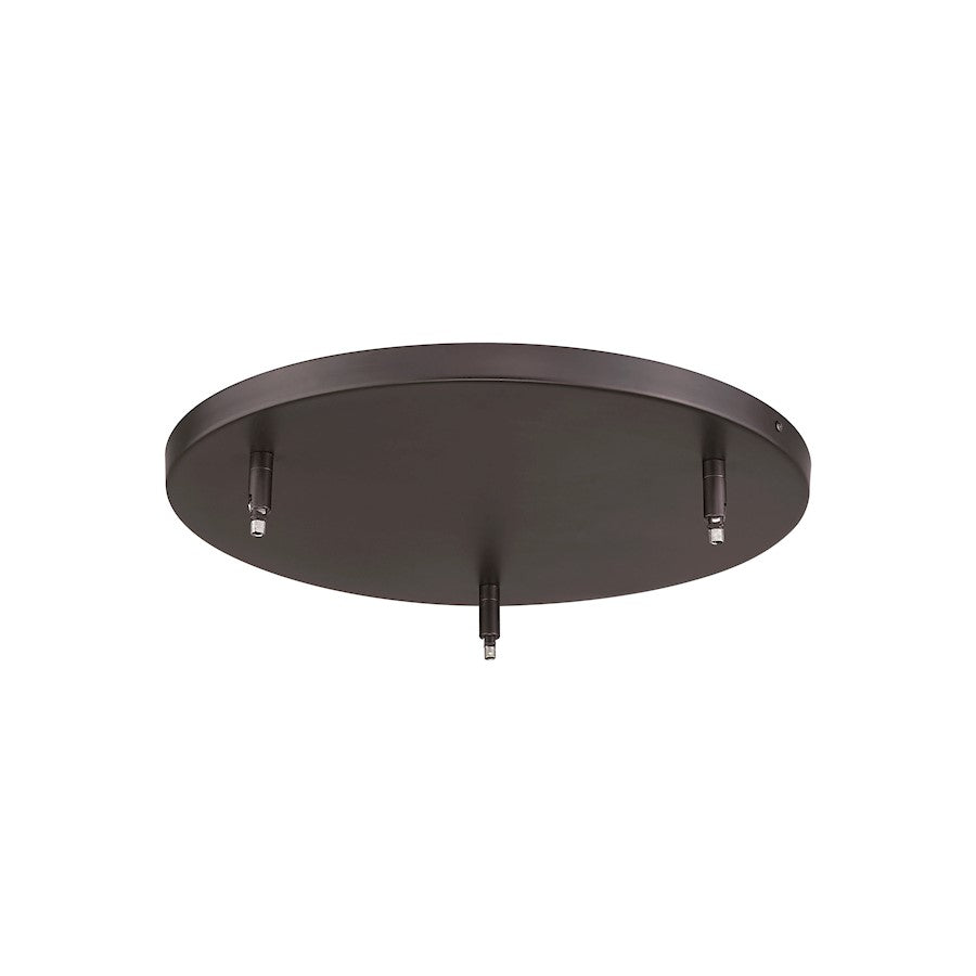 Z-Lite Multi Point Canopy 3 Light 17.75" Ceiling Plate, Bronze/ - CP1803-BRZ