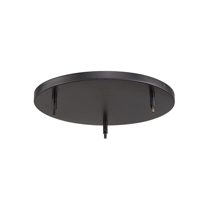 Z-Lite Multi Point Canopy 3 Light 17.75" Ceiling Plate, Matte Black/ - CP1803-MB