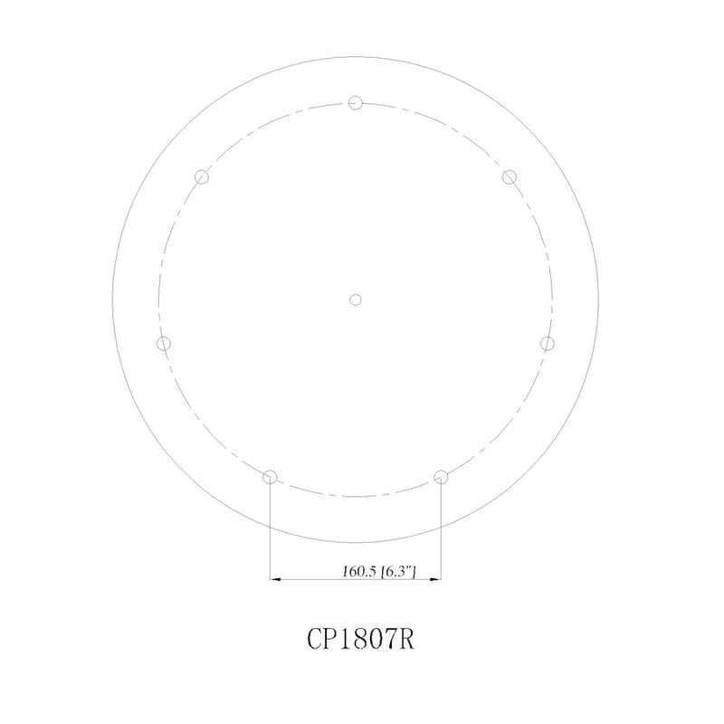 Z-Lite Multi Point Canopy 7 Light 18" Ceiling Plate, Modern Gold