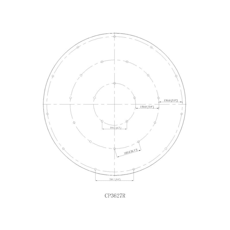 Z-Lite Multi Point Canopy 27Lt 36" Ceiling Plate, Modern Gold