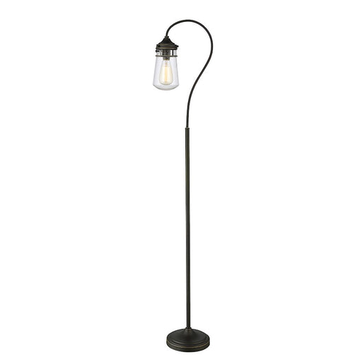Z-Lite Celeste 1 Light Floor Lamp, Olde Bronze, Clear Seedy - FL120-OB