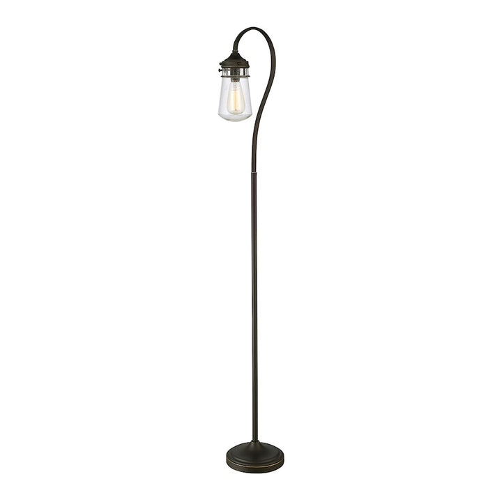 Z-Lite Celeste 1 Light Floor Lamp, Olde Bronze/Clear Seedy
