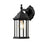 Z-Lite Waterdown 1 Light Outdoor Wall Light 7.5x6x11.75", Black, Clear Bevel - T21BK