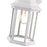 Z-Lite Waterdown 1 Light Outdoor Wall Light, Gloss White/Clear Beveled