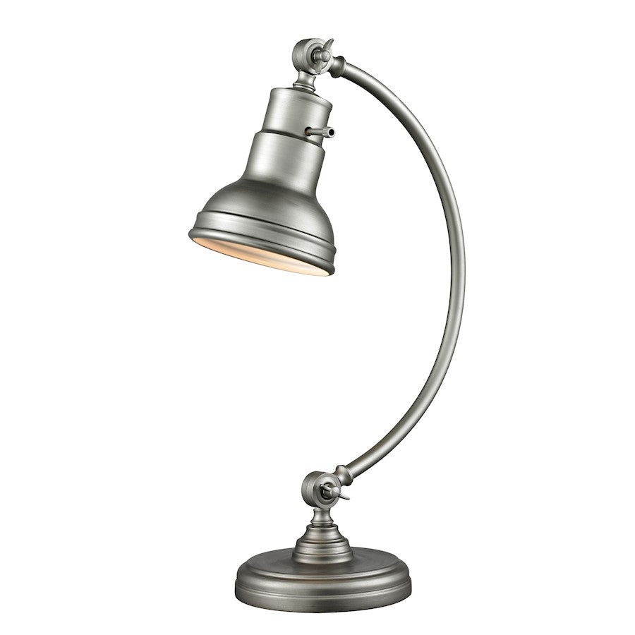 Z-Lite Ramsay 1 Light Table Lamp, Burnished Silver, Burnished Silver - TL119-BS