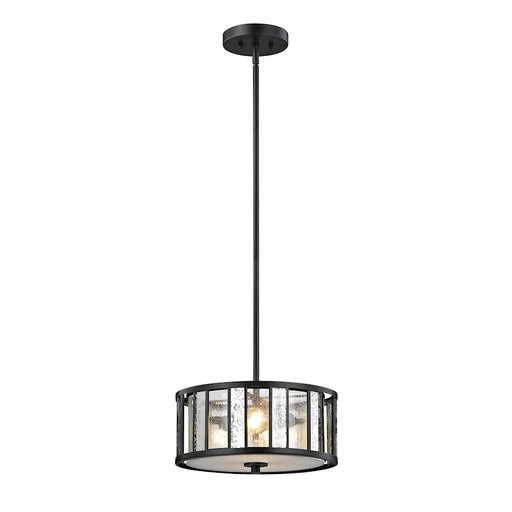 Z-Lite Juturna 3 Light Pendant, 14x14x6", Bronze, Silver Out/Clr Seed In - Z14-57P-C