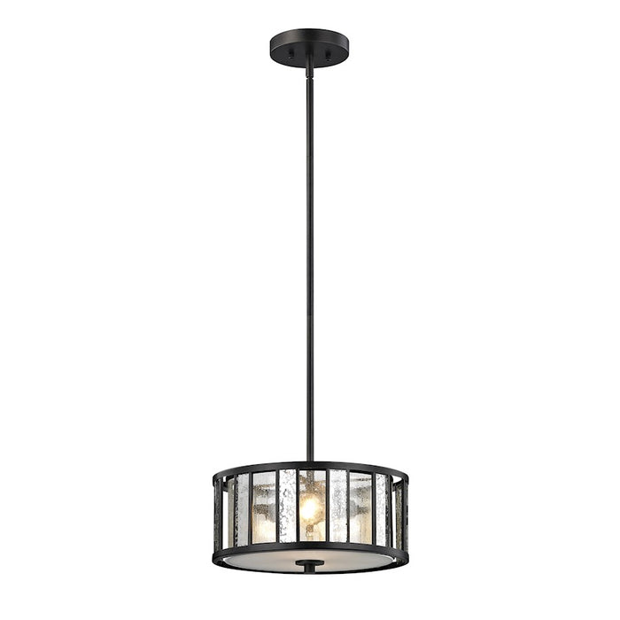 Z-Lite Juturna 3 Light Pendant, 14x14x6", Bronze, Silver Out/Clr Seed In - Z14-57P-C