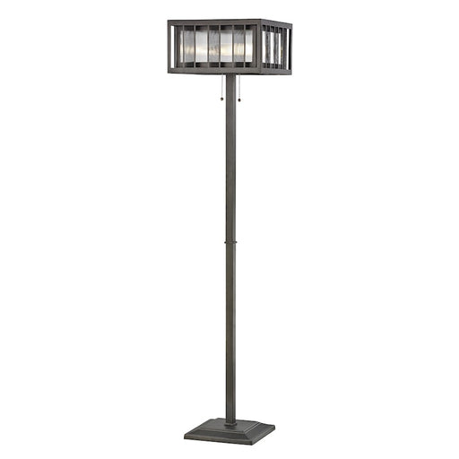 Z-Lite Meridional 3 Light Floor Lamp, Bronze, Bronze Out/Clear Reeded In - Z16-58FL