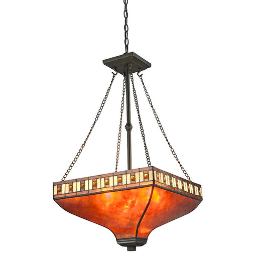 Z-Lite Crimson 3 Light Pendant, 17x32.5", Java Bronze, Amber - Z17-53P