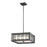Z-Lite Meridional 4 Light Pendant, Bronze, Bronze Out/Clear Reeded In - Z18-58P-C