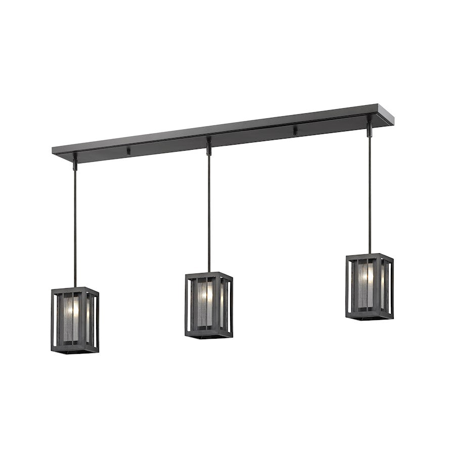 Z-Lite Meridional 3 Light Island/Billiard in Bronze - Z6-58MP-C-3BRZ