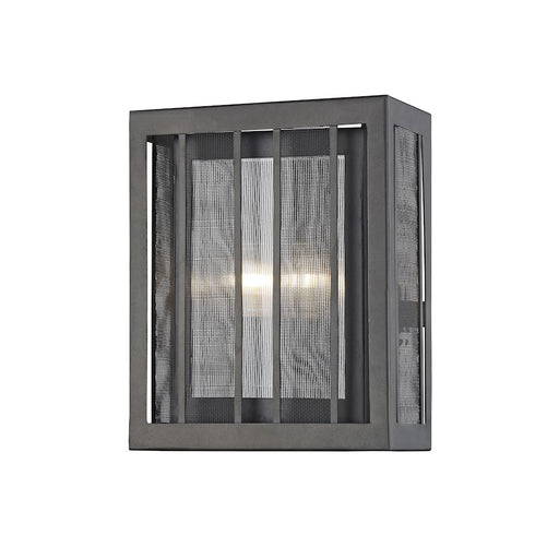 Z-Lite Meridional 2 Light Sconce, Bronze, Bronze Out/Clear Reeded In - Z8-58-2WS