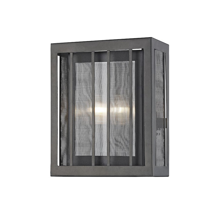 Z-Lite Meridional 2 Light Sconce, Bronze, Bronze Out/Clear Reeded In - Z8-58-2WS