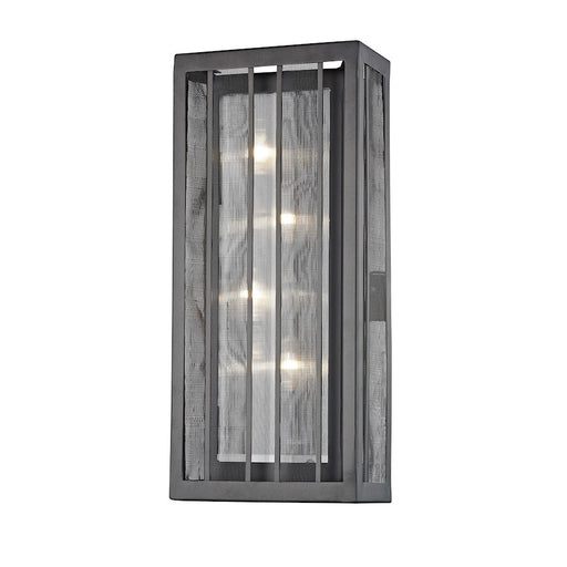 Z-Lite Meridional 4 Light Sconce, Bronze, Bronze Out/Clear Reeded In - Z8-58-4WS