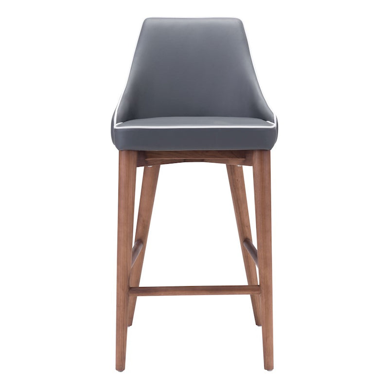 Zuo Modern Moor Counter Chair, Dark Gray