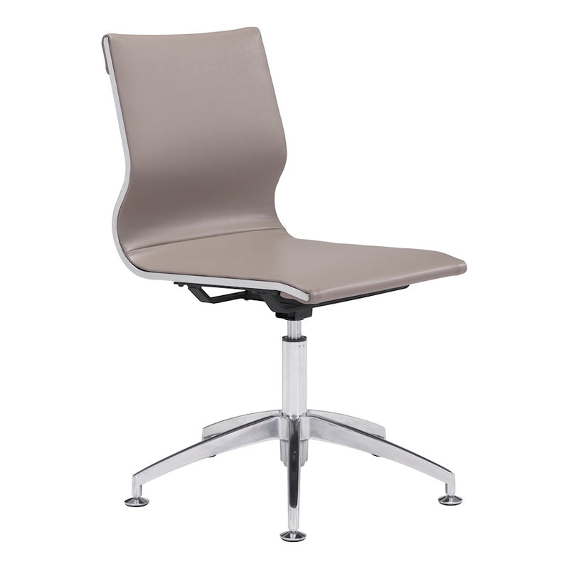 Zuo Modern Glider Conference Chair, Taupe