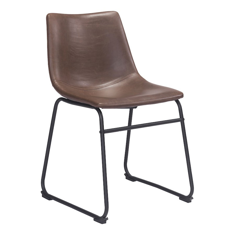 Zuo Modern Smart Dining Chair, Vintage Espresso