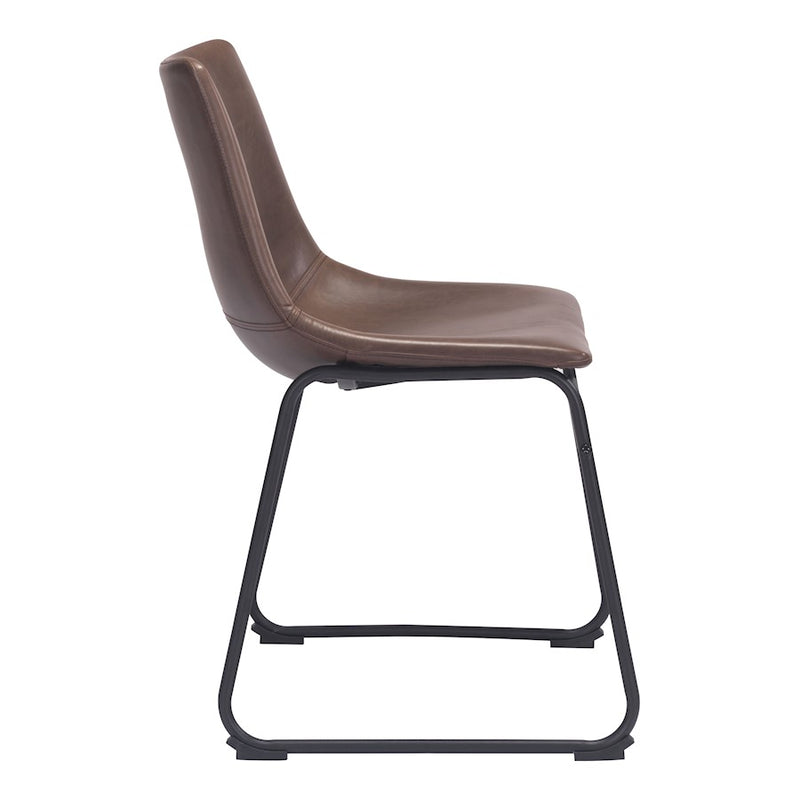 Zuo Modern Smart Dining Chair, Vintage Espresso