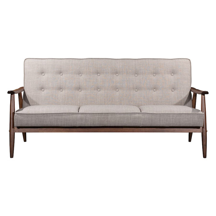 Zuo Modern Rocky Sofa, Putty