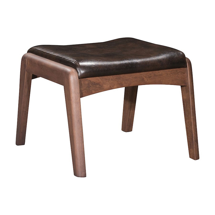 Zuo Modern Bully Lounge Chair/Ottoman, Brown