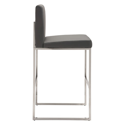 Zuo Modern Genoa Barstool, Gray