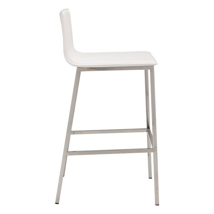 Zuo Modern Marina BarStool Set of 2, White