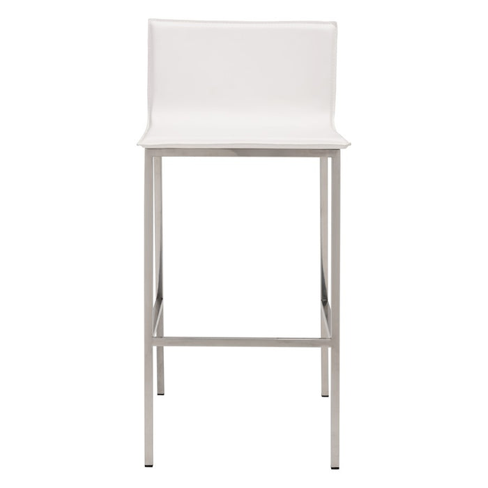 Zuo Modern Marina BarStool Set of 2, White