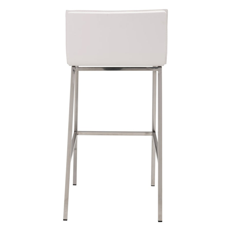 Zuo Modern Marina BarStool Set of 2, White