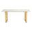 Zuo Modern Atlas Dining Table, White/Gold