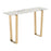 Zuo Modern Atlas Console Table, White/Gold