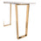 Zuo Modern Atlas Console Table, White/Gold