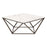 Zuo Modern Tintern Coffee Table, White/Antique Bronze