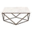 Zuo Modern Tintern Coffee Table, White/Antique Bronze