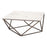 Zuo Modern Tintern Coffee Table, White/Antique Bronze