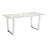 Zuo Modern Atlas Dining Table, White/Silver - 100707