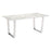 Zuo Modern Atlas Dining Table, White/Silver