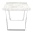 Zuo Modern Atlas Dining Table, White/Silver