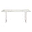 Zuo Modern Atlas Dining Table, White/Silver
