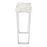 Zuo Modern Atlas Console Table, White/Silver