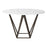 Zuo Modern Tintern Dining Table, White/Antique Bronze