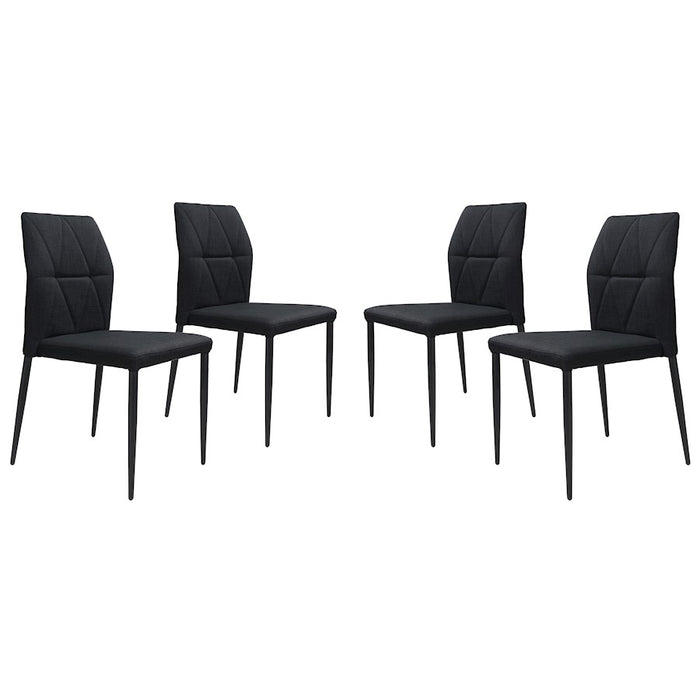 Zuo Modern Revolution Dining Chair Set of 4, Black - 100761