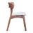 Zuo Modern Russell Dining Chair Set of 2, Walnut/Light Gray