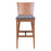 Zuo Modern Ambrose BarStool Set of 2, Walnut/Dark Gray