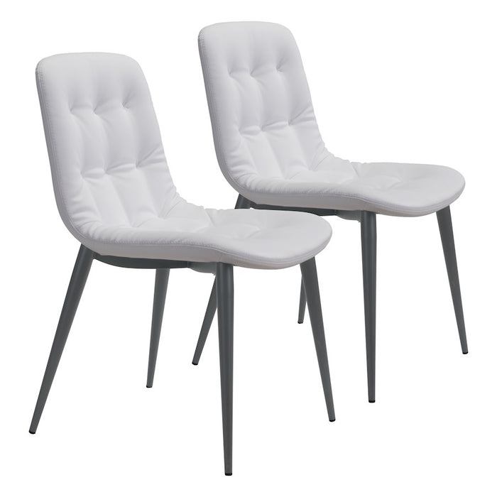 Zuo Modern Tangiers Dining Chair Set of 2, White - 101083