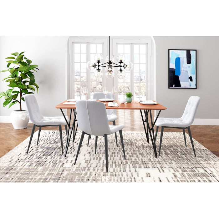 Zuo Modern Tangiers Dining Chair Set of 2, White