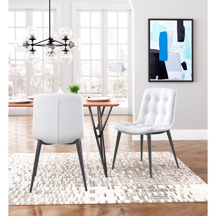 Zuo Modern Tangiers Dining Chair Set of 2, White