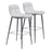 Zuo Modern Tangiers BarStool Set of 2, White - 101087