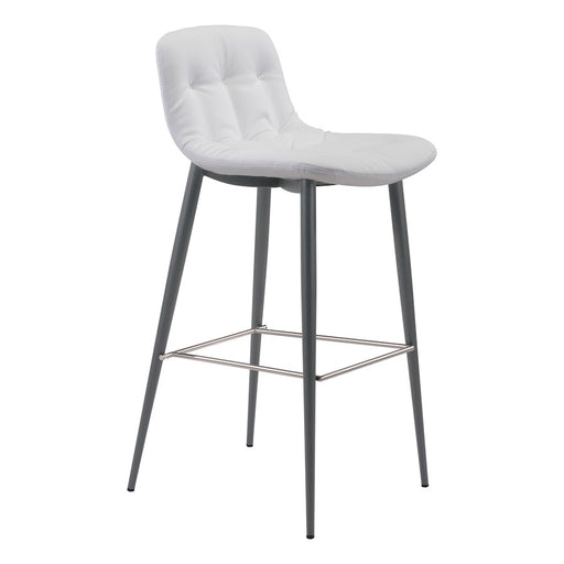 Zuo Modern Tangiers BarStool Set of 2, White